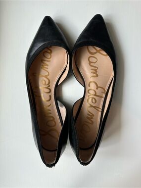 Sam Edelman Black Pointed D'Orsay Flats